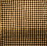  bordure palu sari coton soie broche tisse main brun sur beige inde